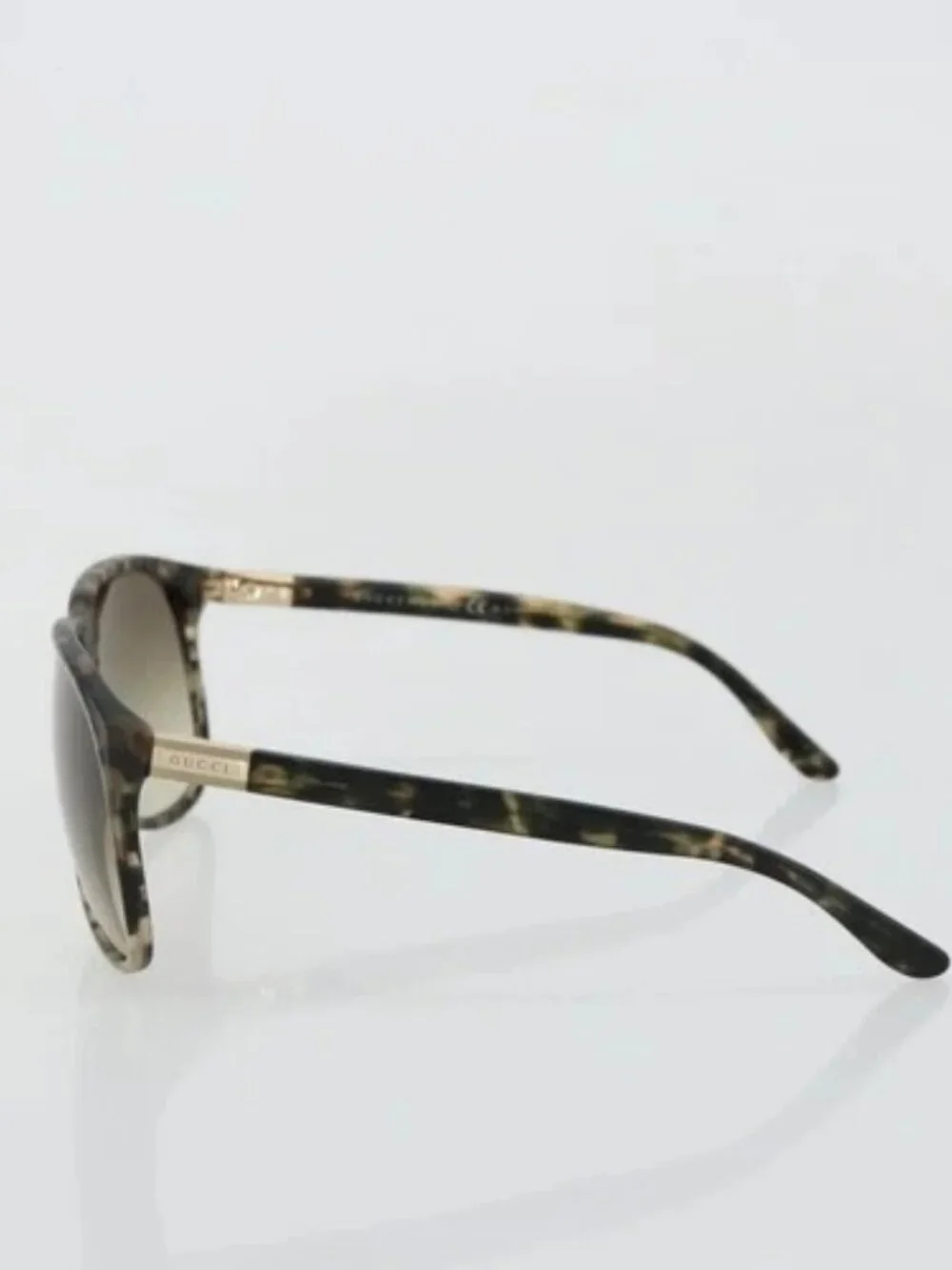 GUCCI Sunglasses plastic Brown Auth 179325A